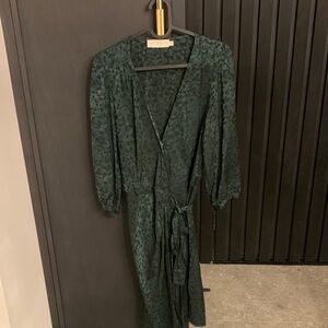 Green wrap dress by Parisian brand La Petite étoile (The Little Star)